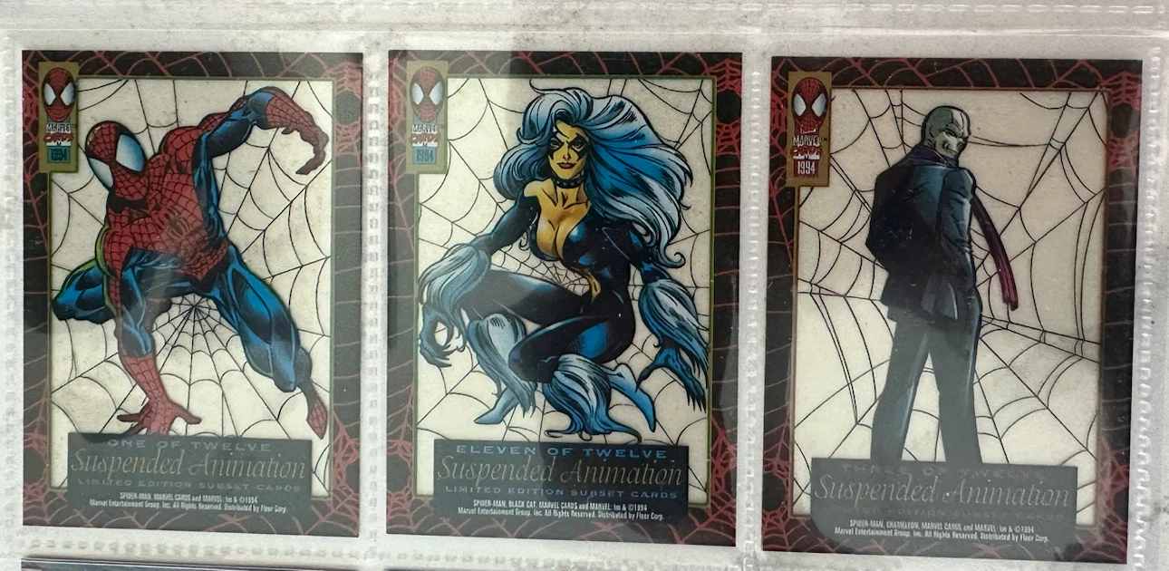 1994 Fleer Marvel Spider-Man Suspended Animation Cards - photo 5