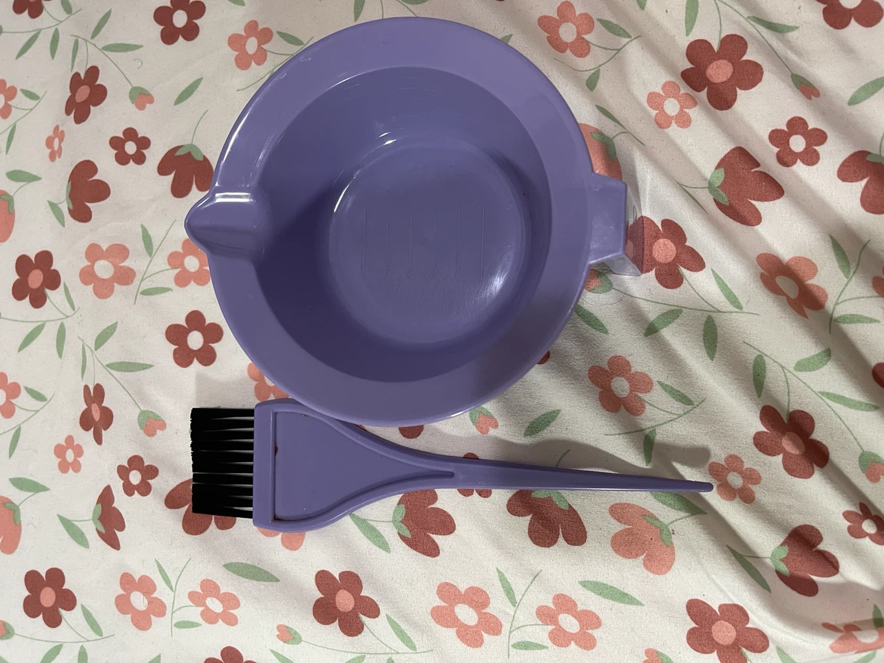 Purple Hair Dye Bowl and Brush Set
