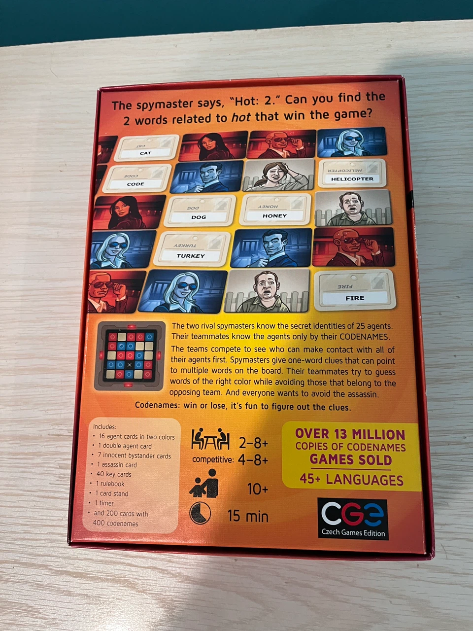 Never used.Codenames Board Game - photo 2