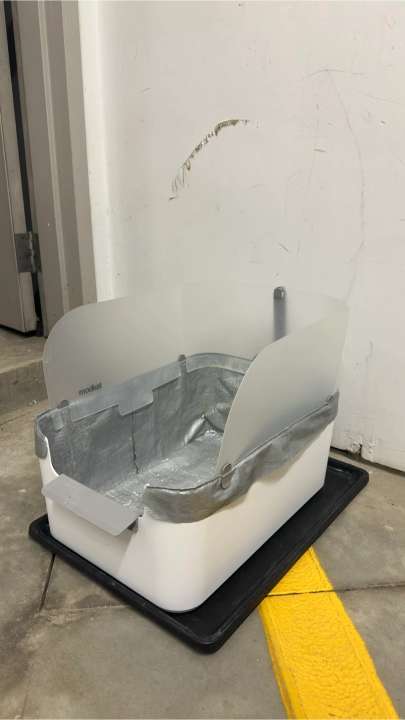 Modkat Litter Tray + Top Paw 24” Base Pan + Scoop