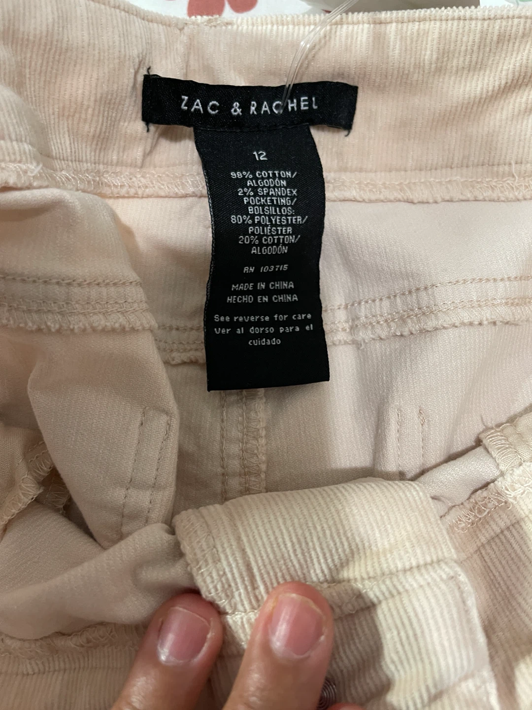 Zac & Rachel Women's Corduroy Pants Size 12 - photo 3