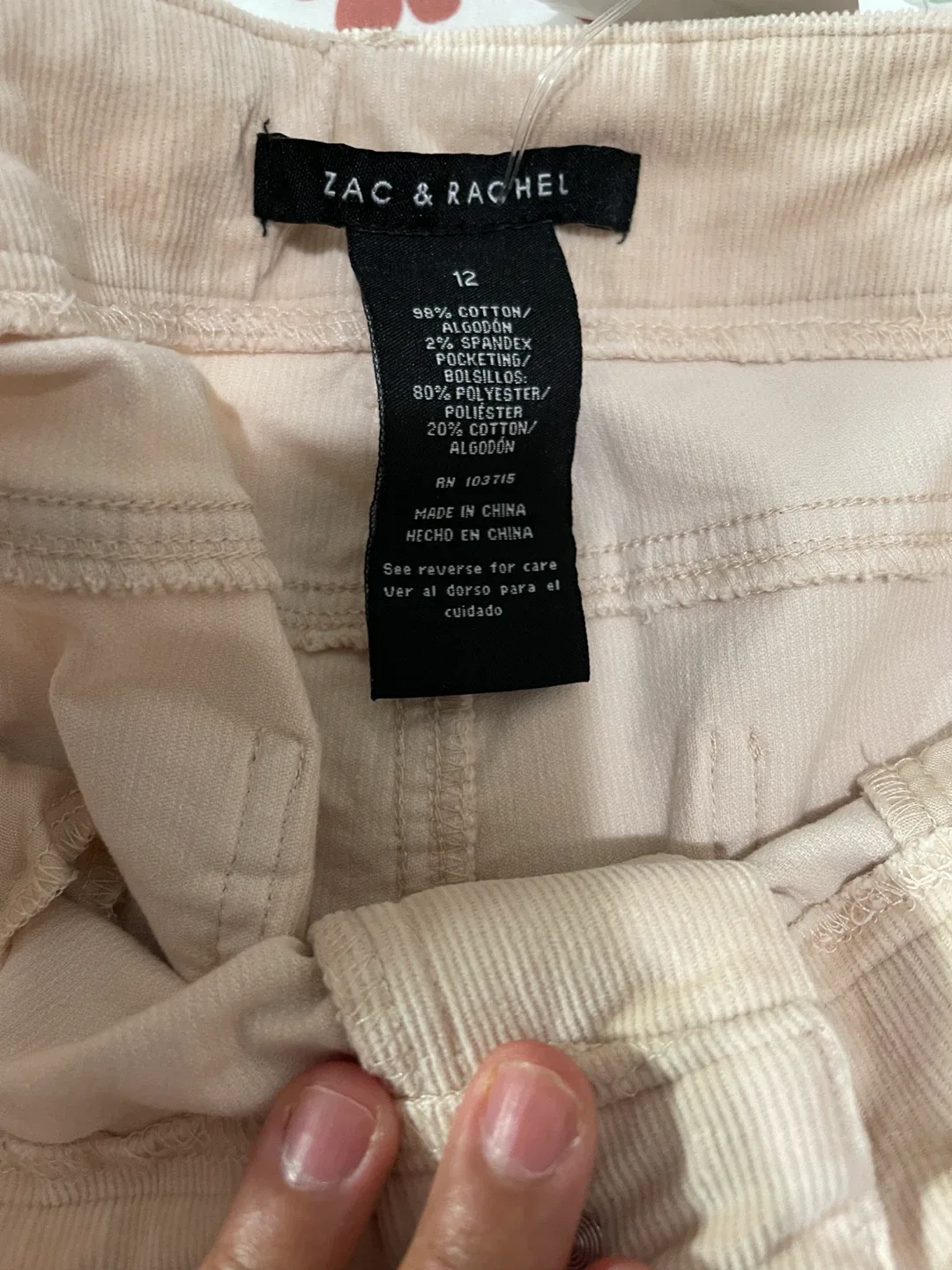 Zac & Rachel Women's Corduroy Pants Size 12 - photo 3