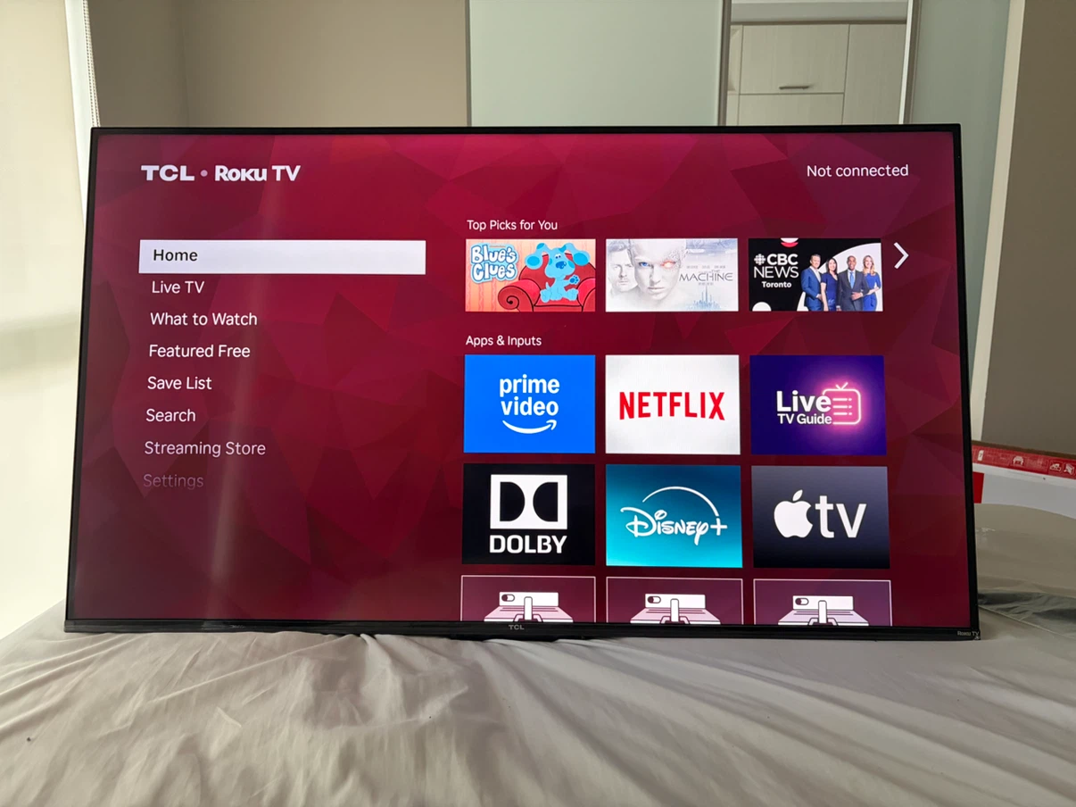 Move-out sale: 43” TCL Roku Smart TV