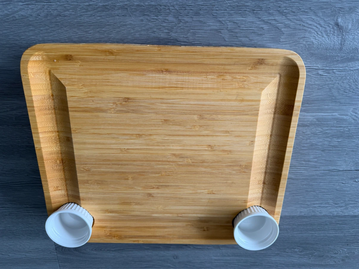 Yearvot Bamboo Cheese Board and Knife Set