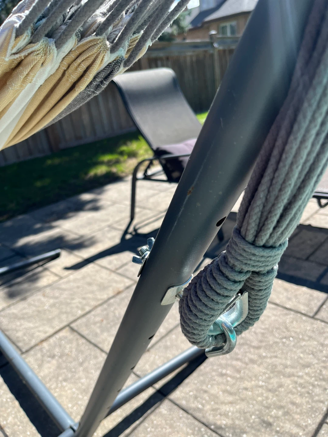 Striped Hammock with Stand - photo 5