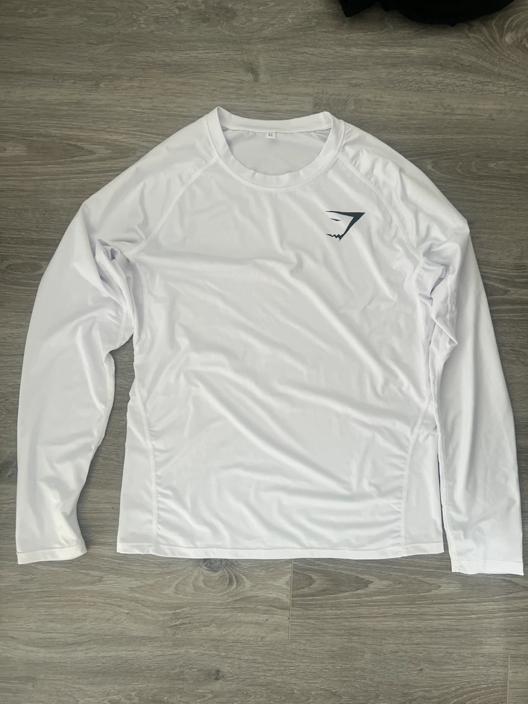 Gymshark Long Sleeve – White, Size XL