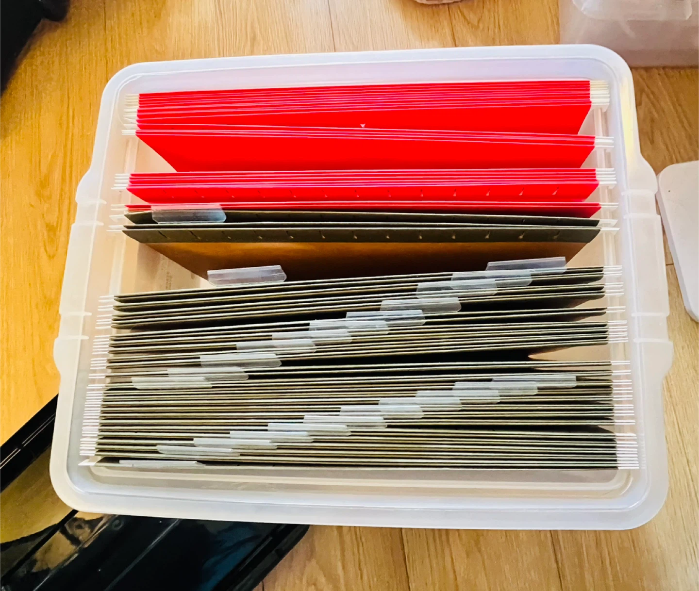 Plastic Storage Filing Box with Lid