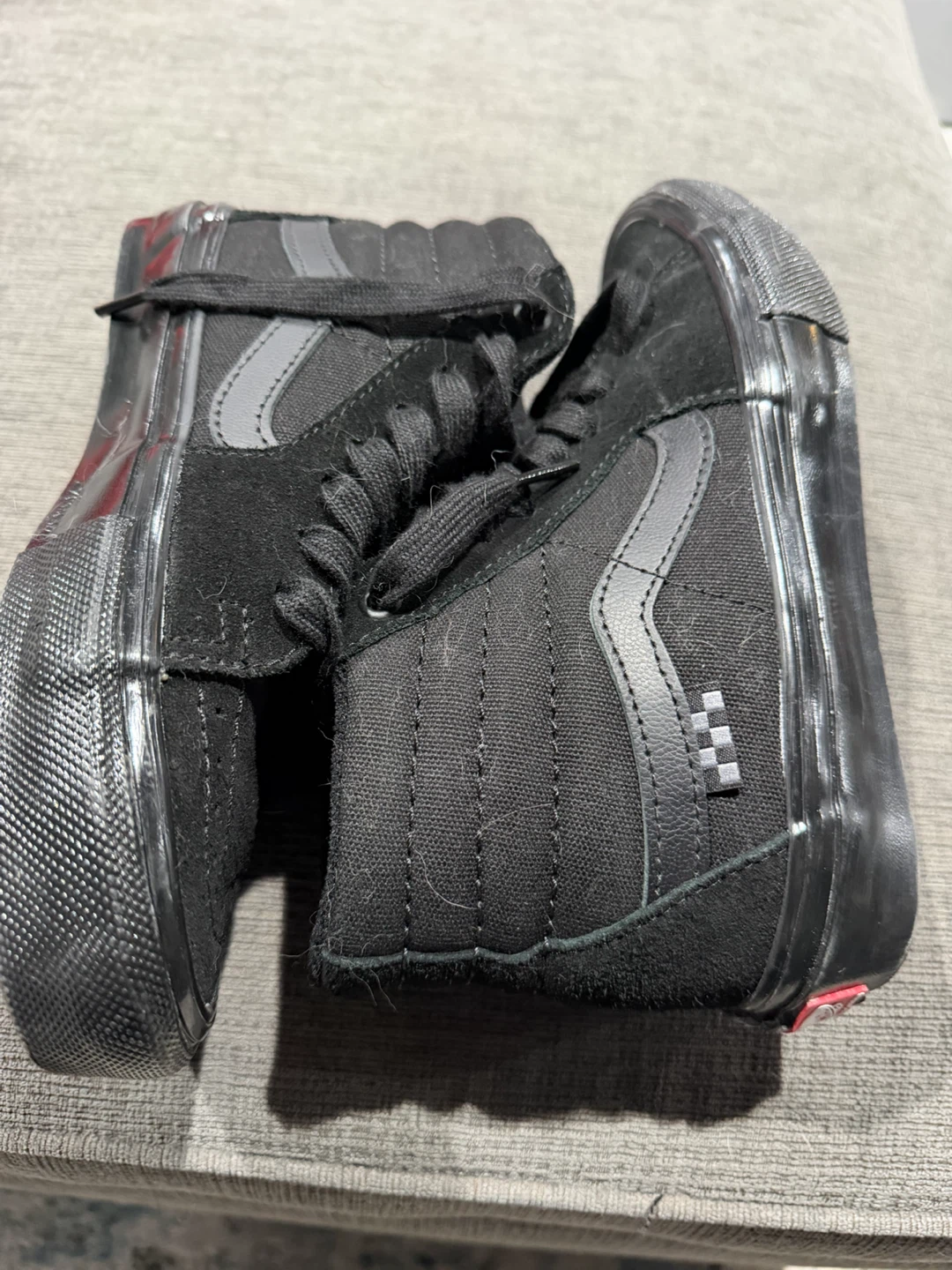 Youth 4 Vans SK8-Hi Pro Black Suede Skate Shoes - photo 2