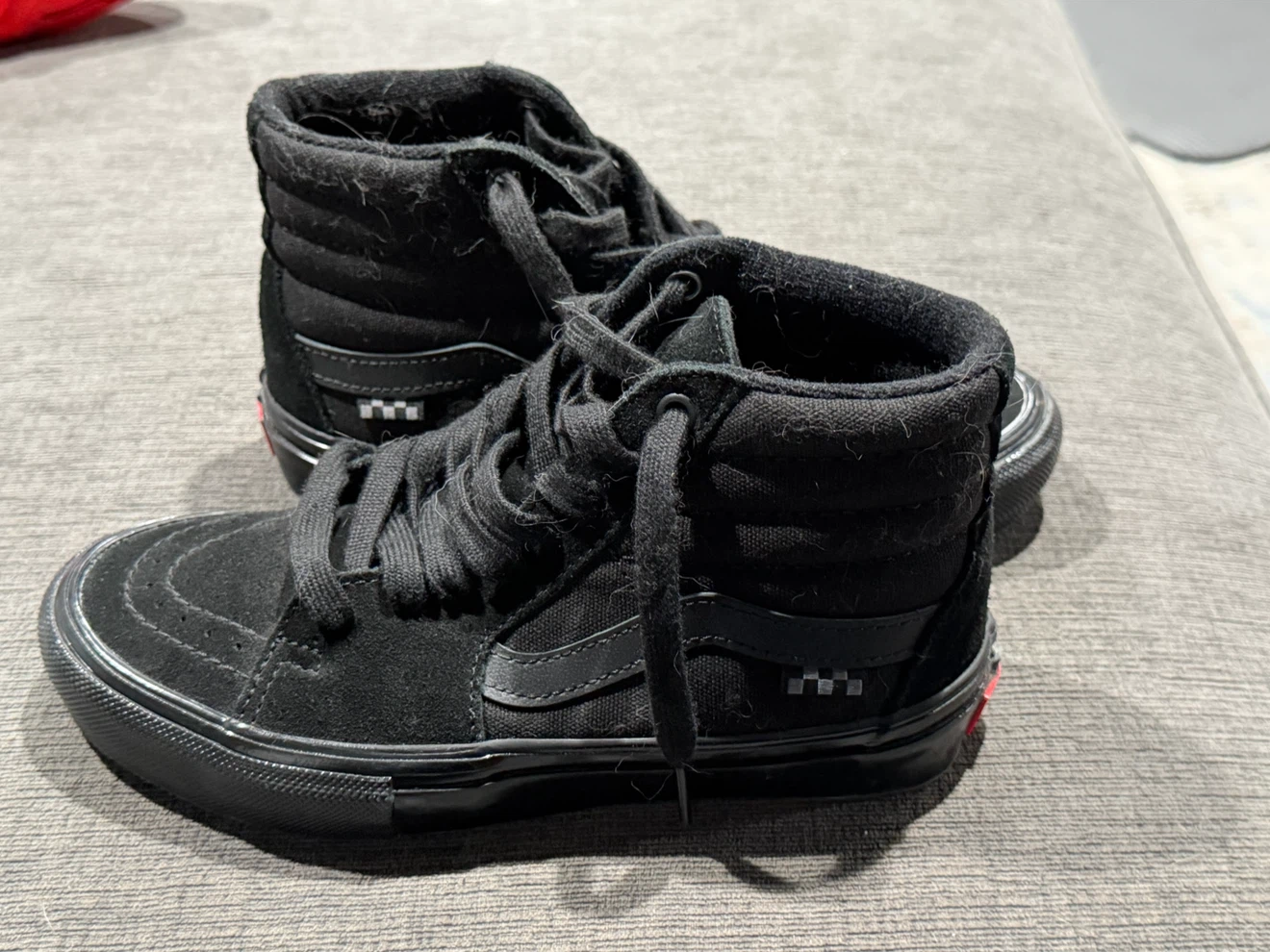 Youth 4 Vans SK8-Hi Pro Black Suede Skate Shoes - photo 4