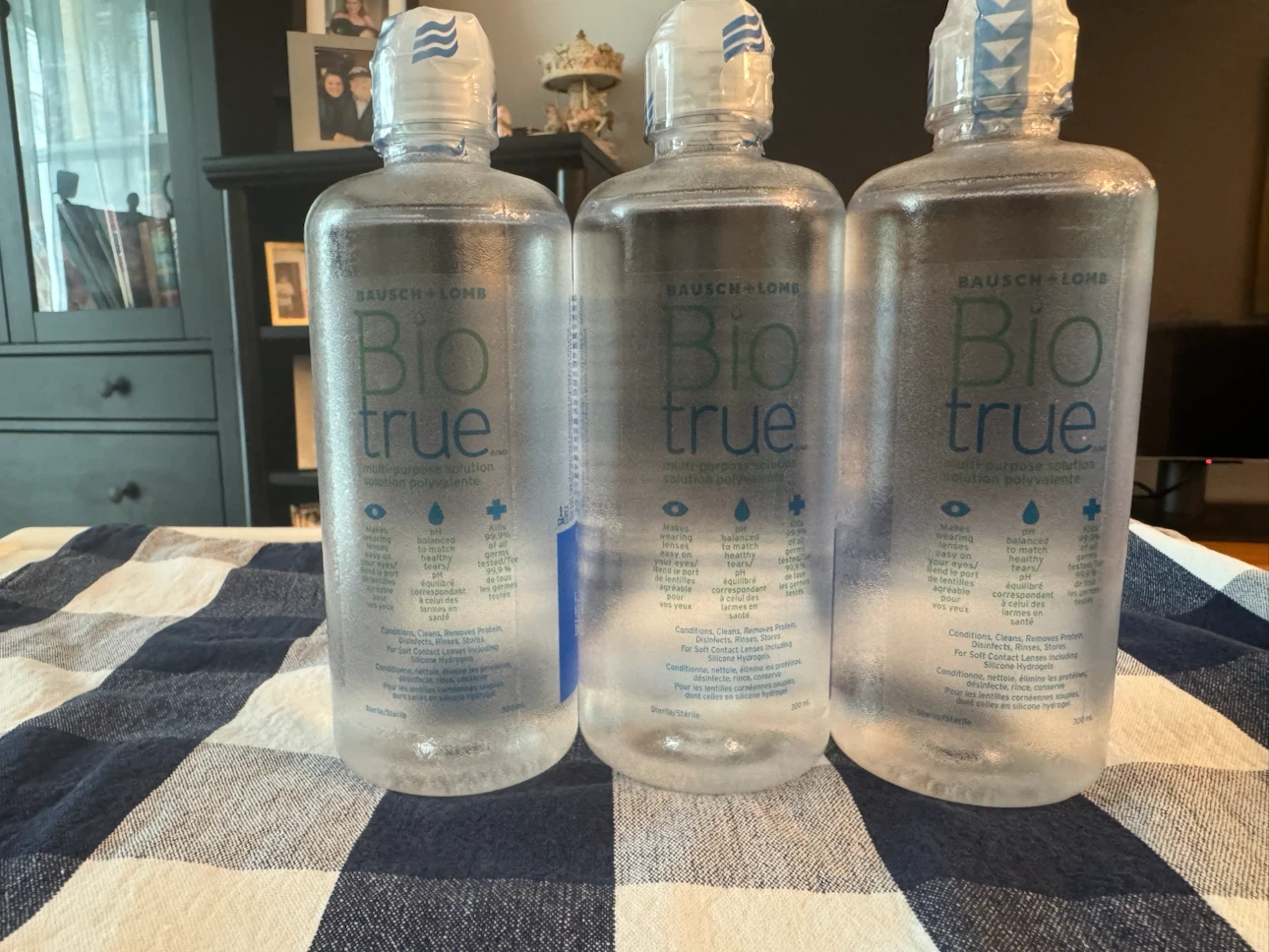 3 Unopened Bottles of Biotrue Multi-Purpose Contacts Solution