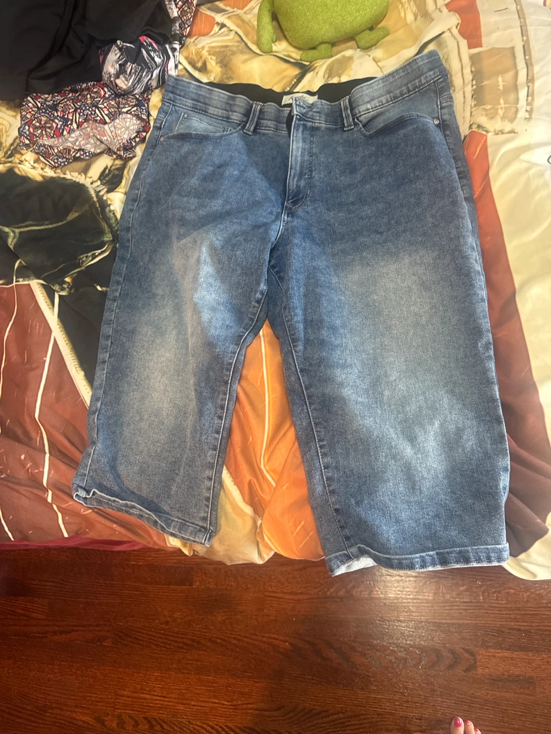 Angels Forever Young Denim Bermuda Shorts