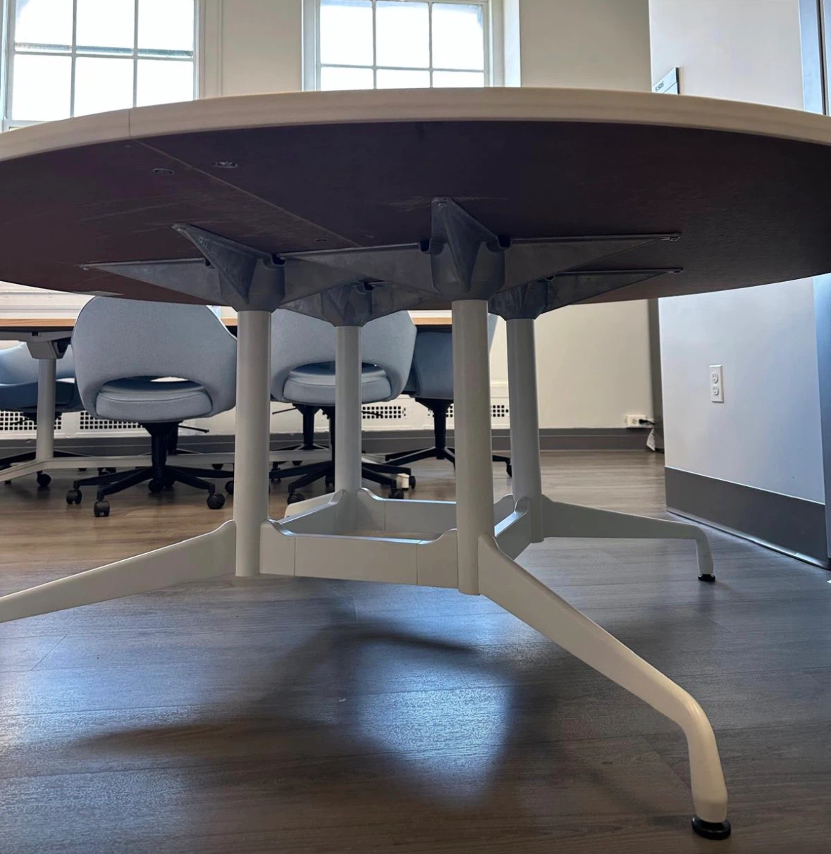 Round Wooden  Metal Table - photo 2