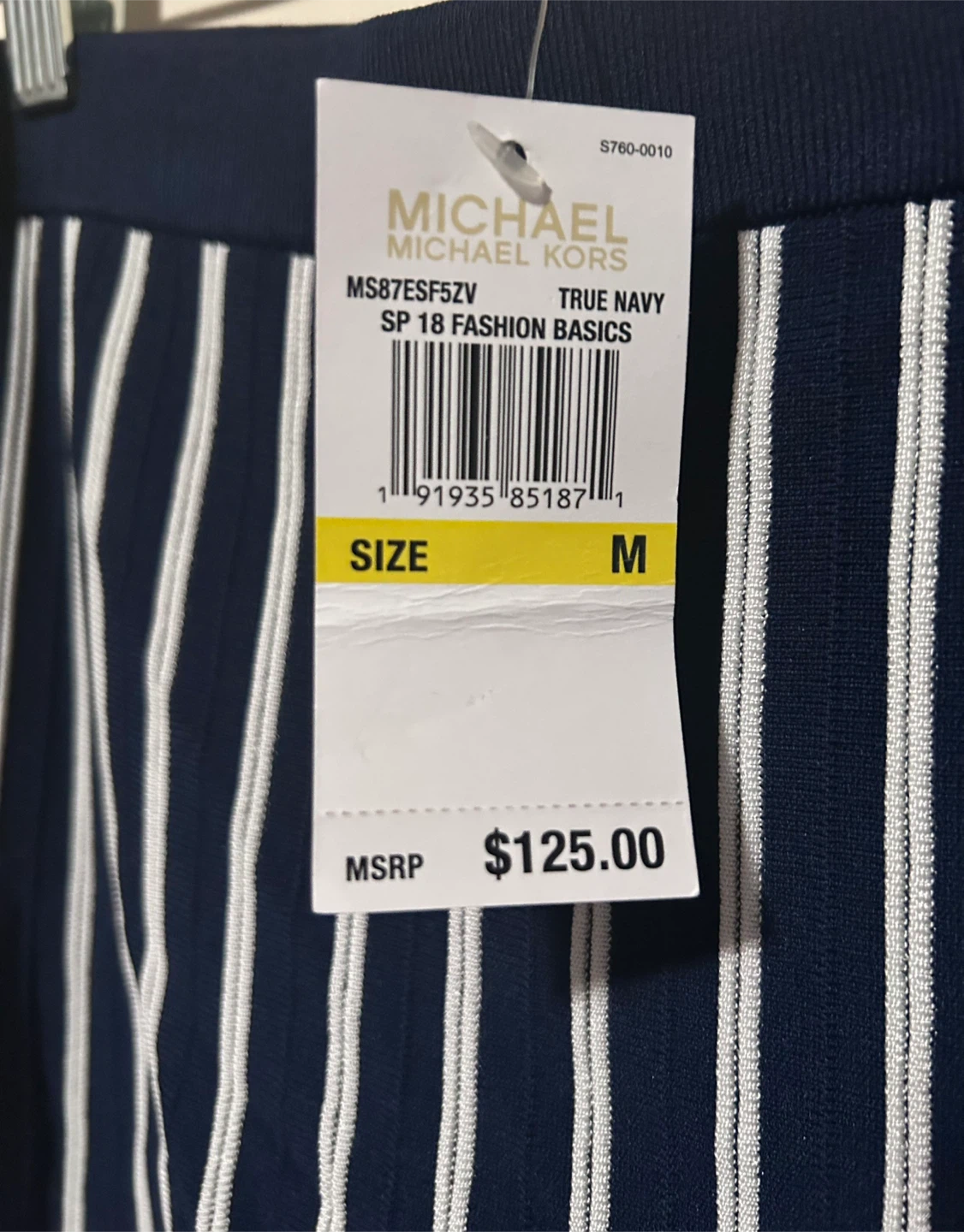 Michael Kors Set Skirt & Striped Sleeveless Top Size M - photo 4