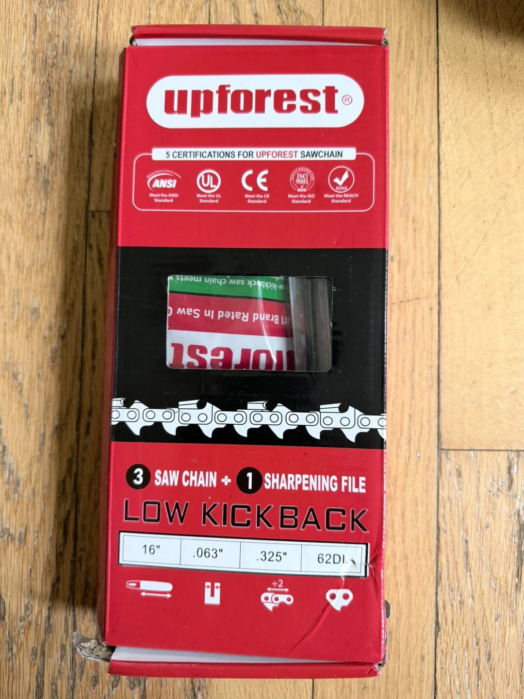 Upforest 16" Saw Chain with Sharpening File