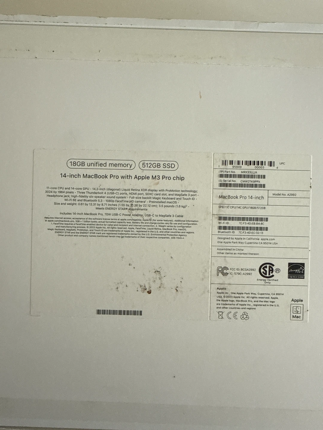 MacBook Pro 14” M3 Pro 18GB / 512GB – Space Black - photo 3