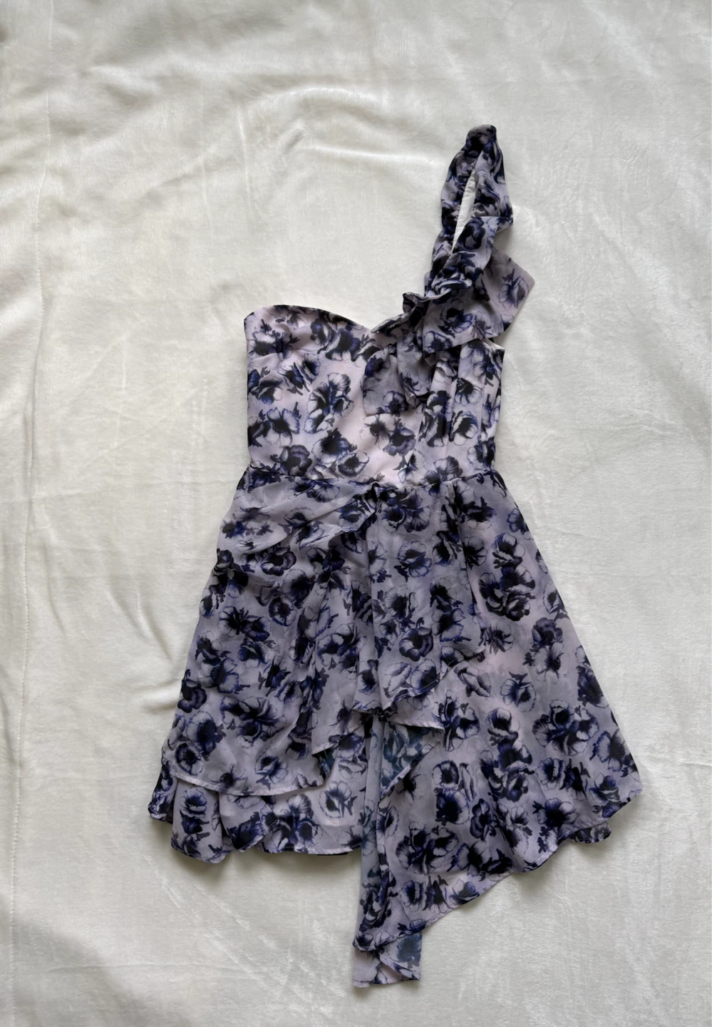 Women's One-Shoulder Floral Dress