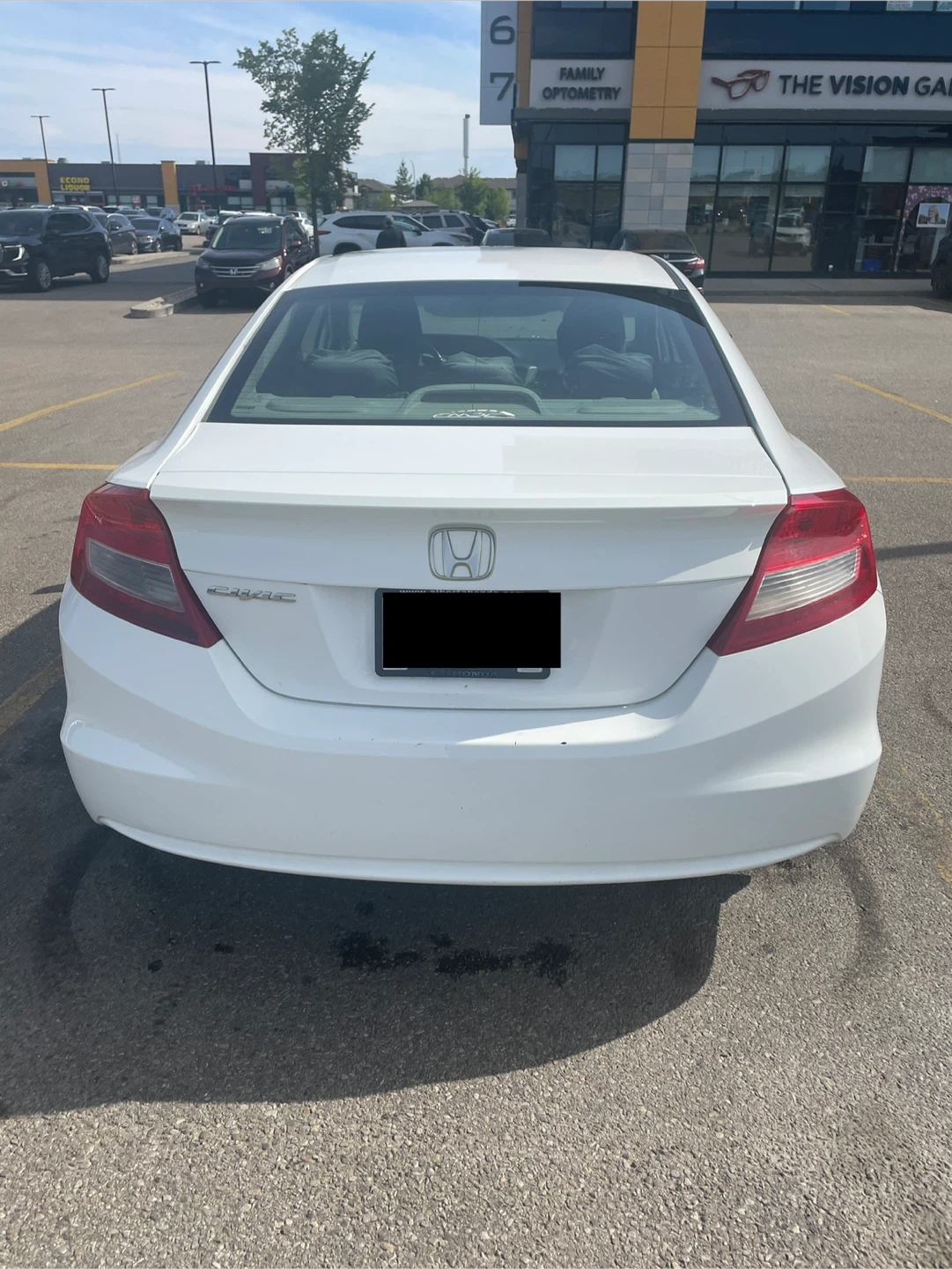 White Honda Civic Coupe 2012 - photo 2