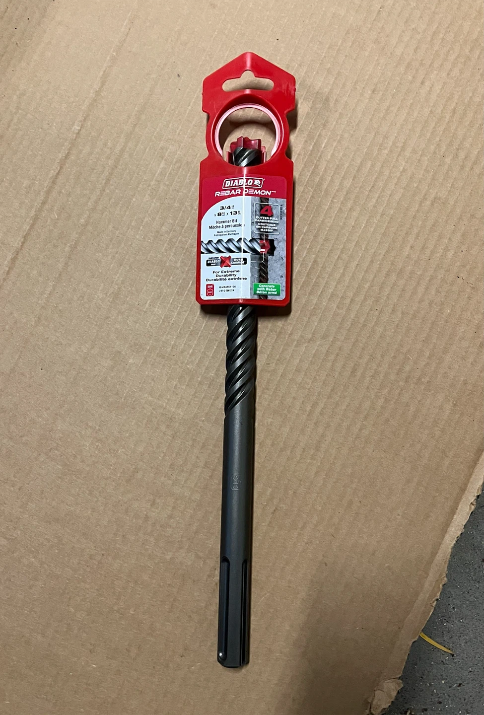 🇩🇪 NEW Diablo SDS MAX Rebar Demon Hammer Bit 3/4" x 8" x 13"