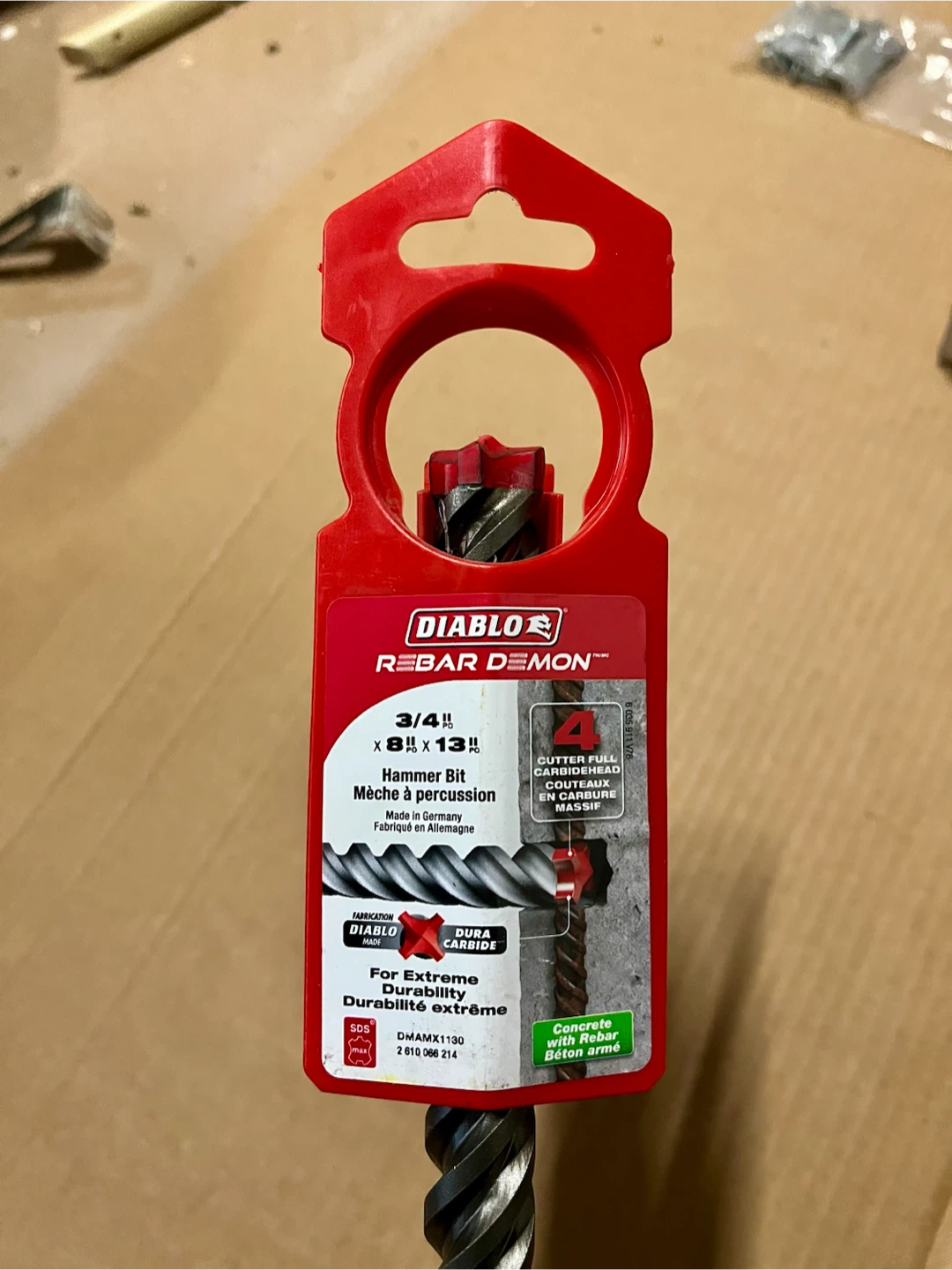 🇩🇪 NEW Diablo SDS MAX Rebar Demon Hammer Bit 3/4" x 8" x 13" - photo 2