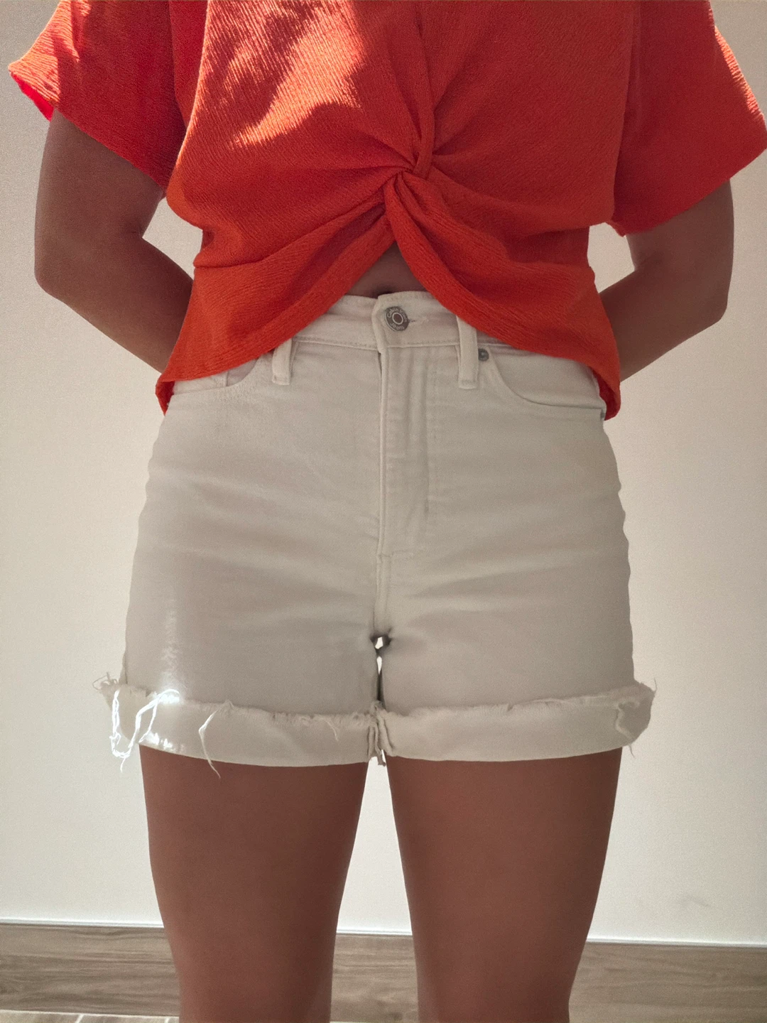 Calvin Klein Jeans White Denim Shorts