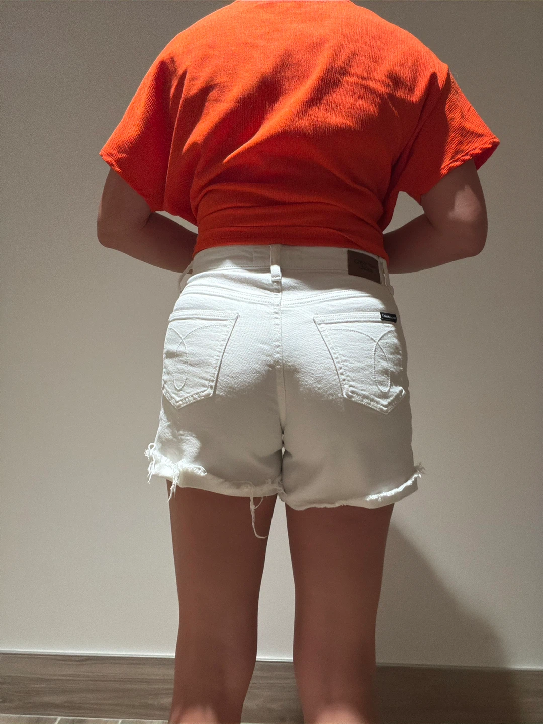 Calvin Klein Jeans White Denim Shorts - photo 2