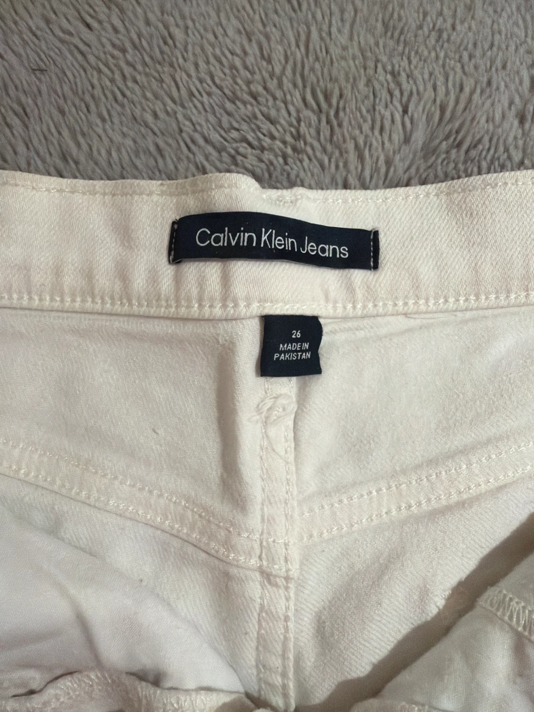 Calvin Klein Jeans White Denim Shorts - photo 4