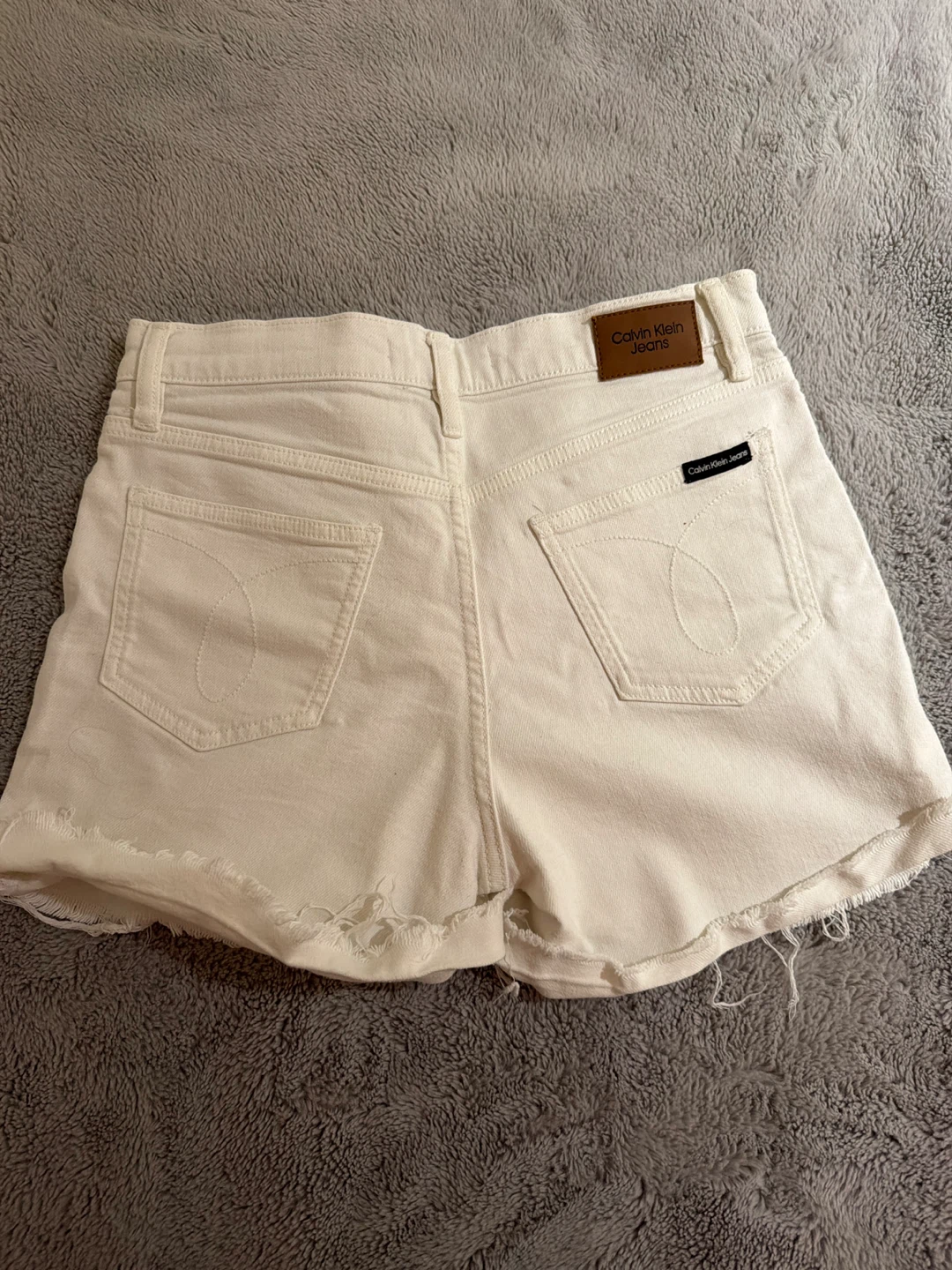 Calvin Klein Jeans White Denim Shorts - photo 5