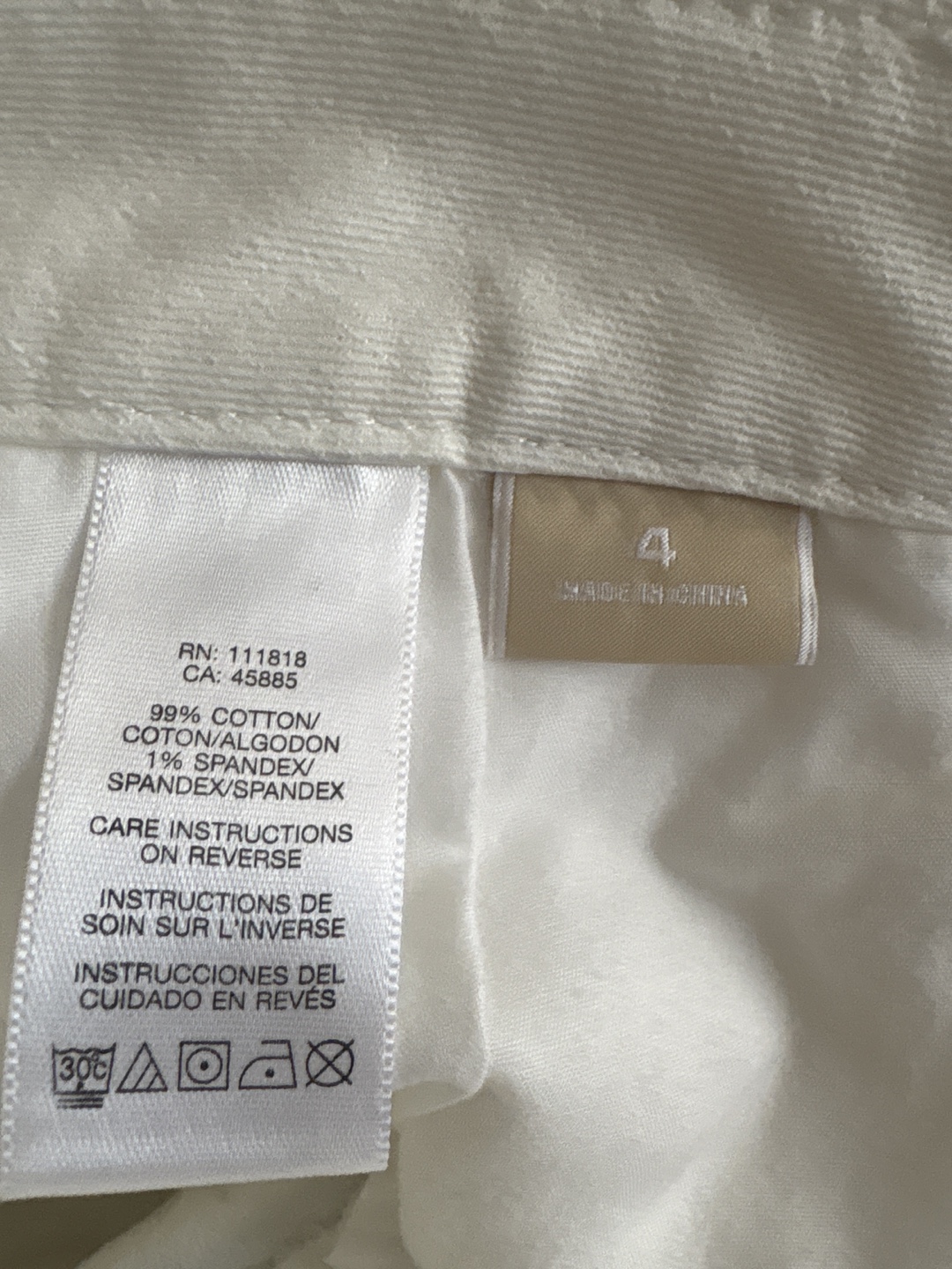Michael Kors White Flare Jeans Size 4 - photo 4