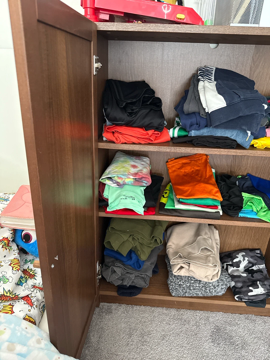 Wooden Storage Cabinet with Shelves