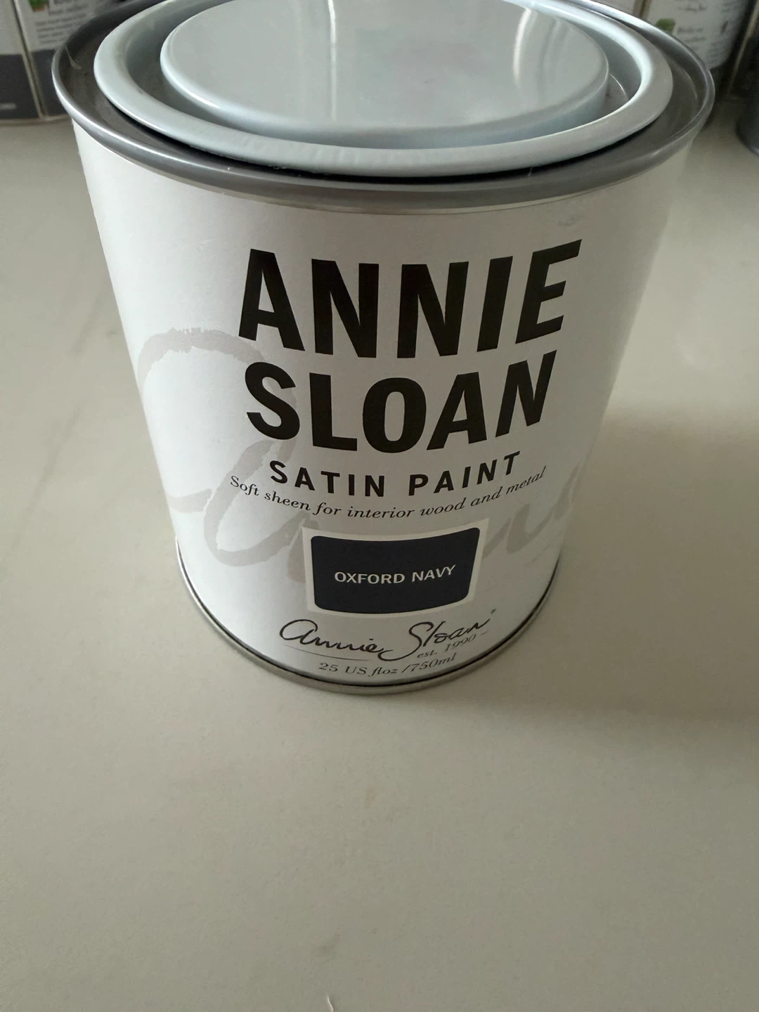 Brand New Annie Sloan Satin Paint  750ml - Oxford Navy