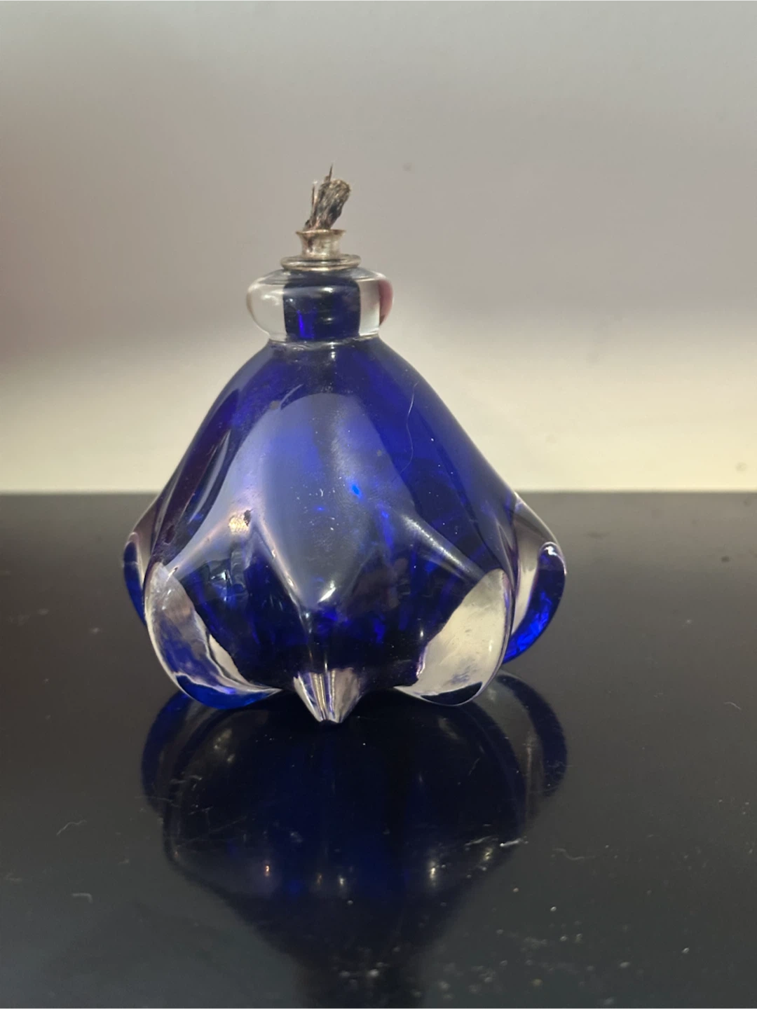 John Pryor art glass oil candle made in mission - photo 2