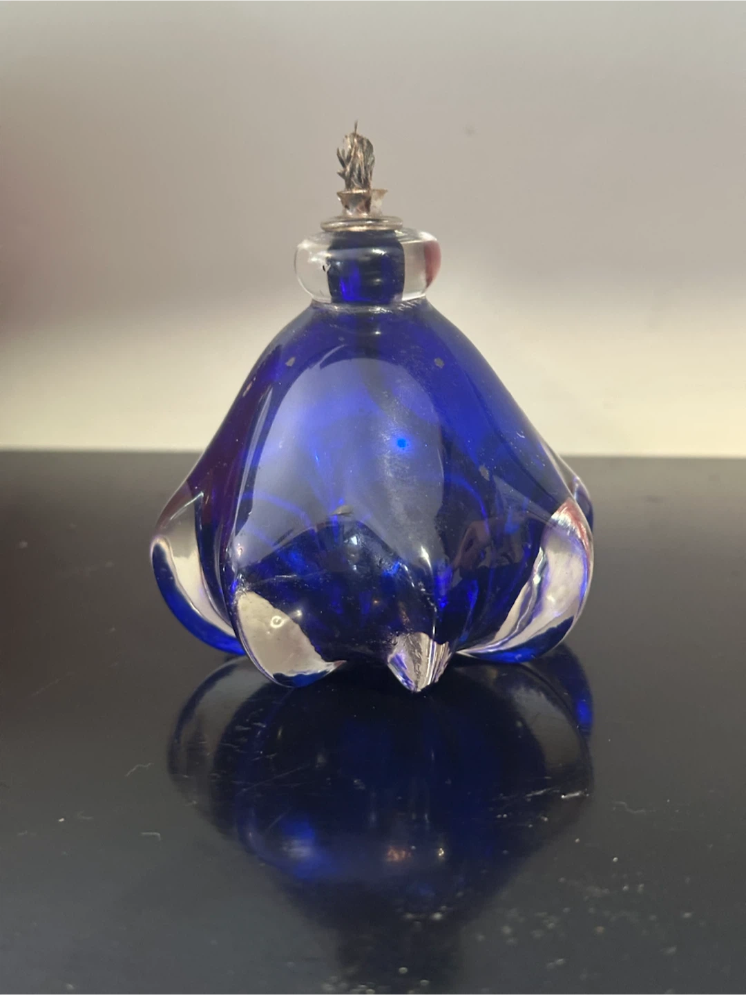 John Pryor art glass oil candle made in mission - photo 3