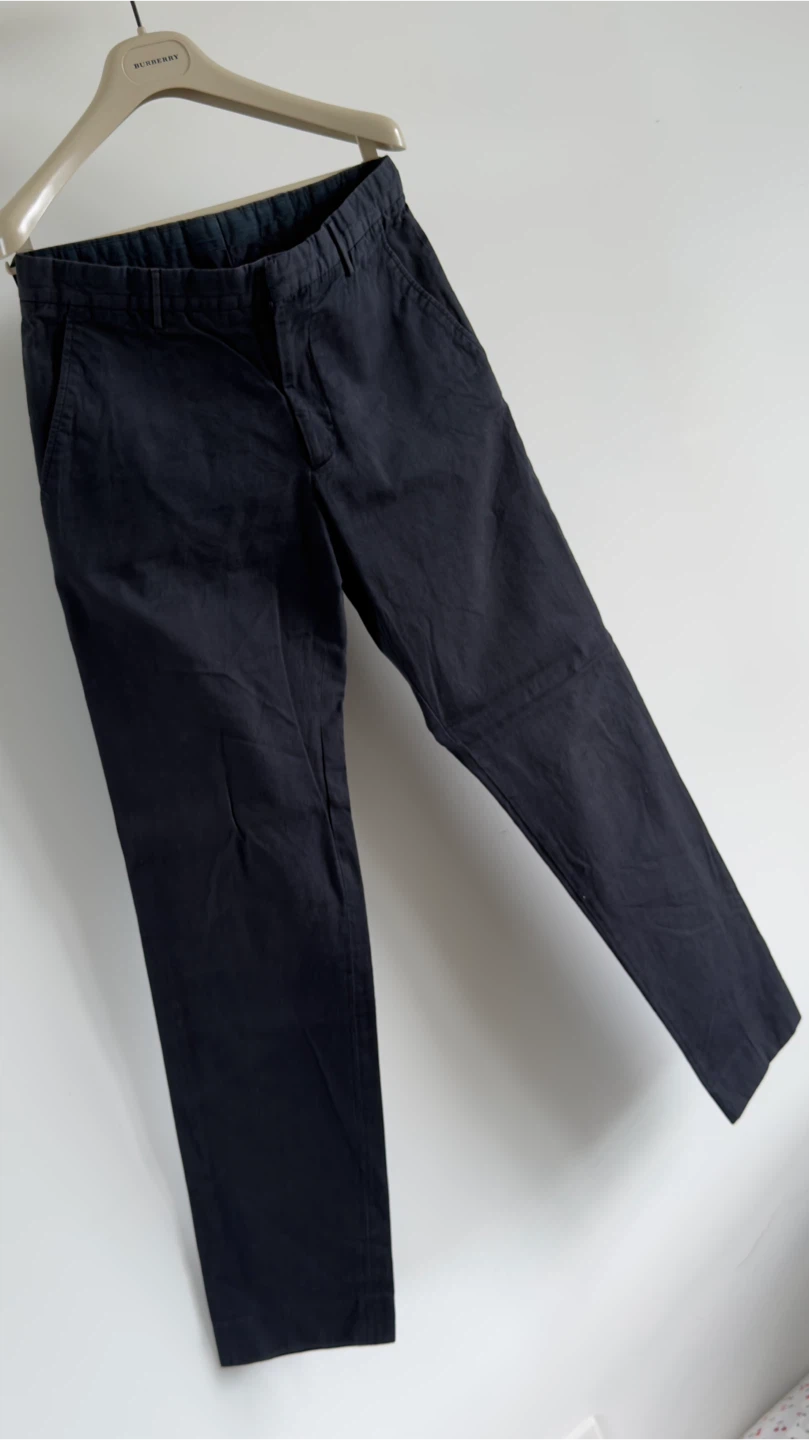 Authentic Burberry Men’s Blue Cotton Pants – Made in Portugal - photo 2