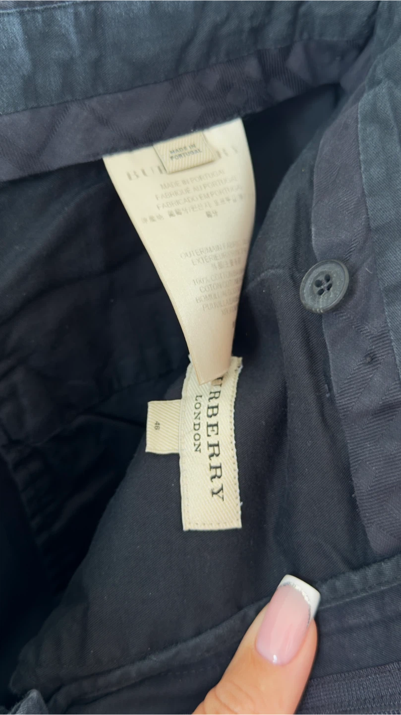 Authentic Burberry Men’s Blue Cotton Pants – Made in Portugal - photo 4