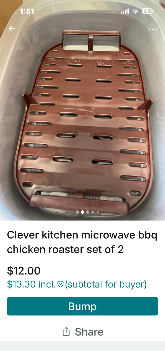 Clever Kitchen Microwave BBQ Chicken Roaster Set (Set of 2) - photo 2