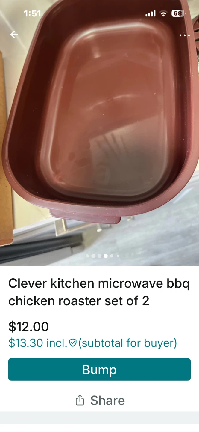 Clever Kitchen Microwave BBQ Chicken Roaster Set (Set of 2) - photo 4