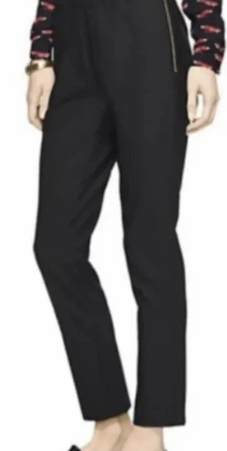 Kate Spade Black Pants with Gold Zipper