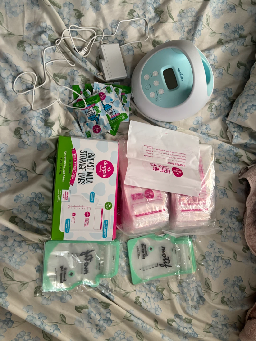 Spectra Breast Pump and breast feeding extras