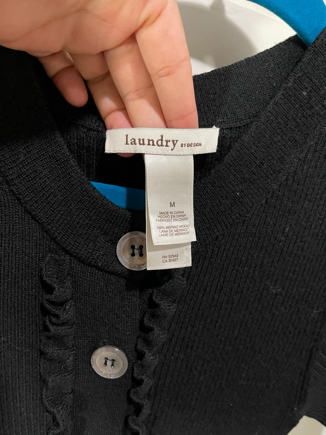 Laundry by Design Black Cardigan Dress - photo 2