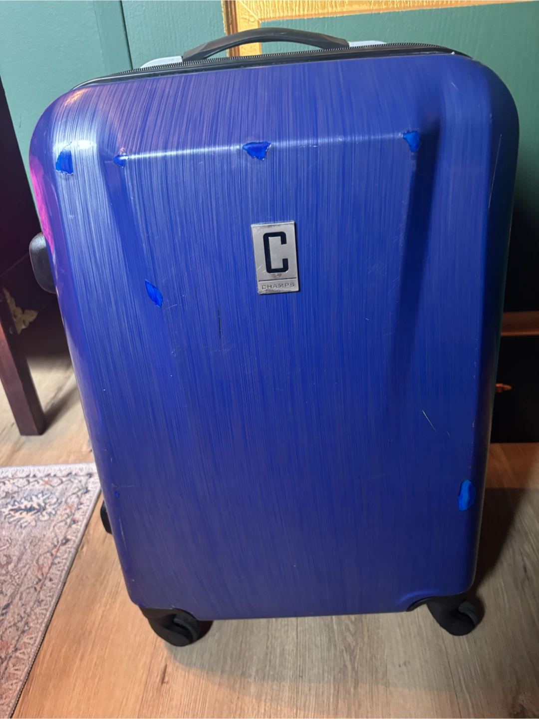 Champs "C" Blue Hardside Spinner Luggage