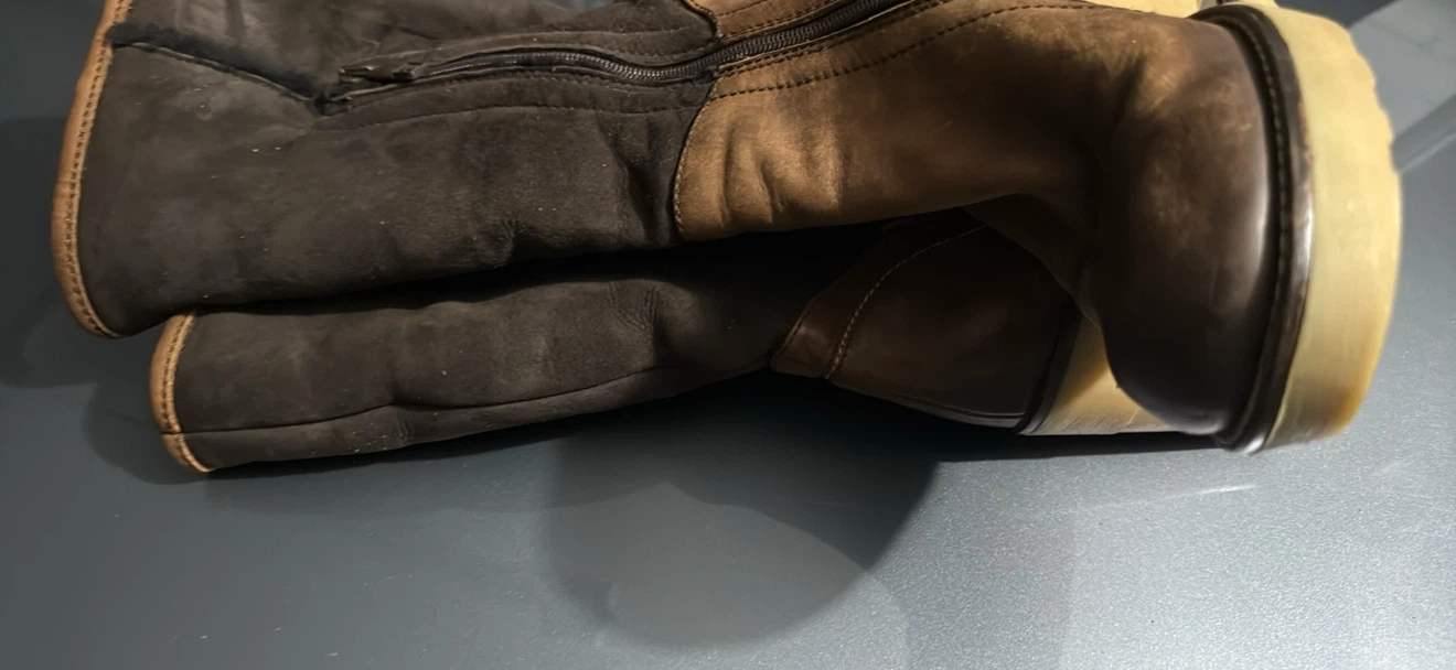 Brown leather & Suede boots - photo 5