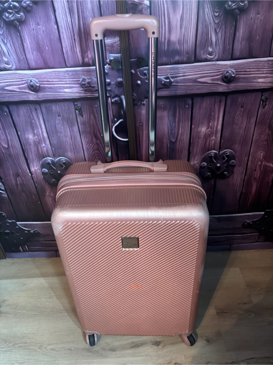Rose Gold Hardside Spinner Luggage