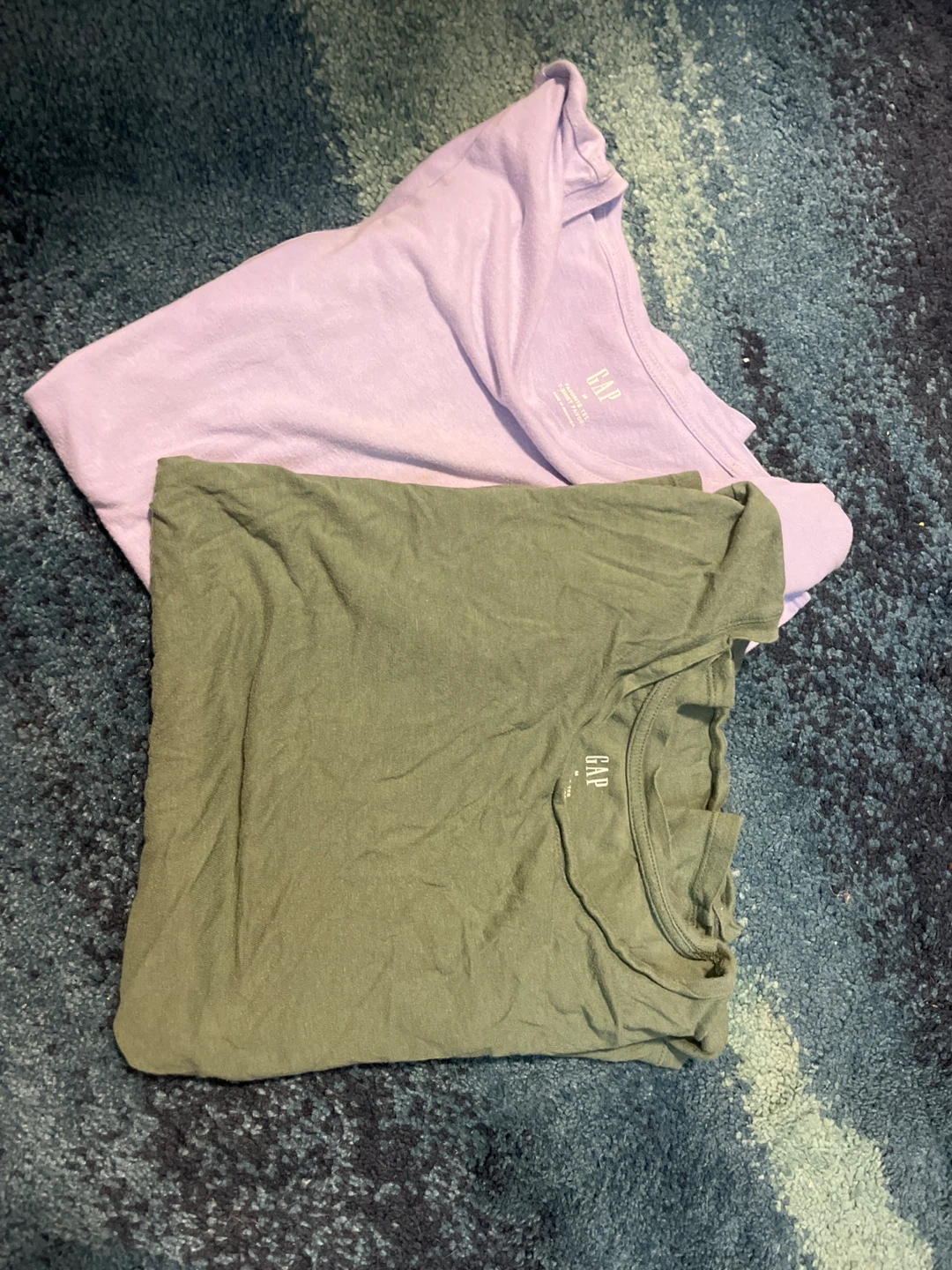 GAP T-Shirts (2) - Green & Lavender