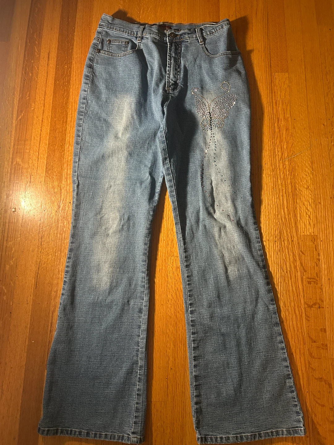 BEIKDAN Embellished Flare Jeans