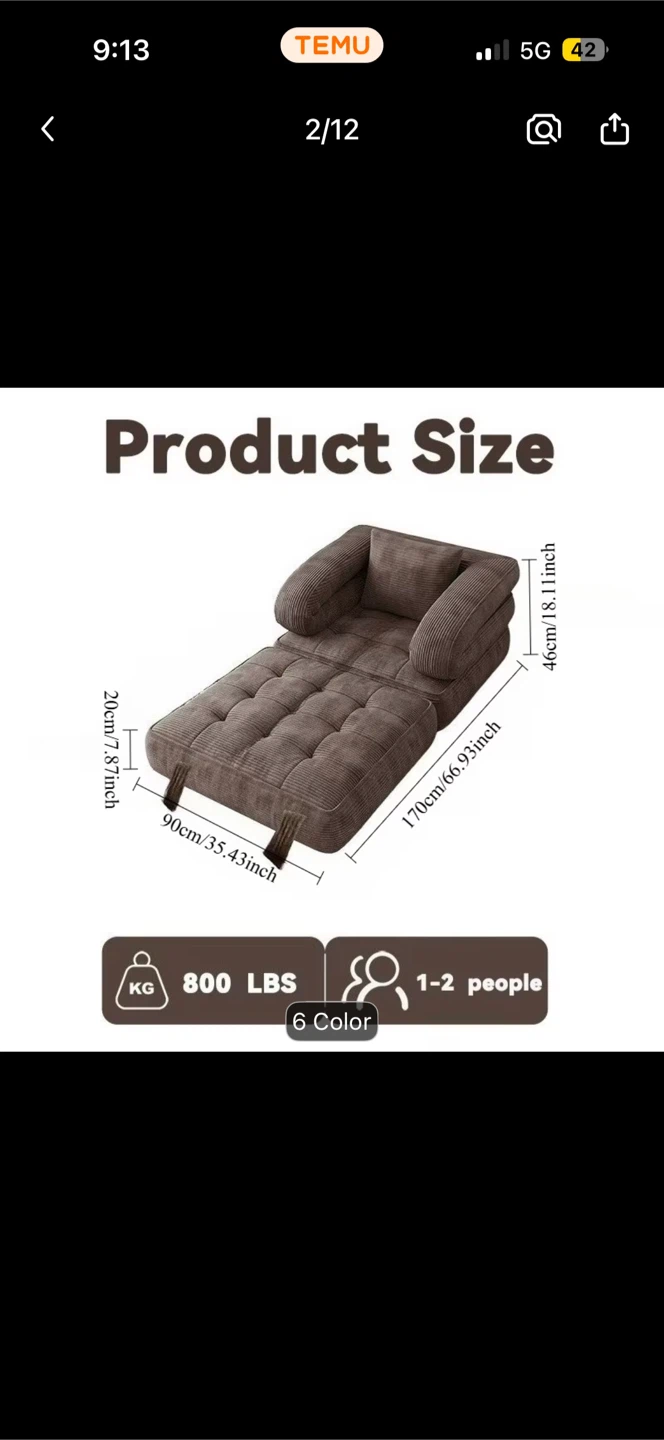 Folding Couch - photo 4