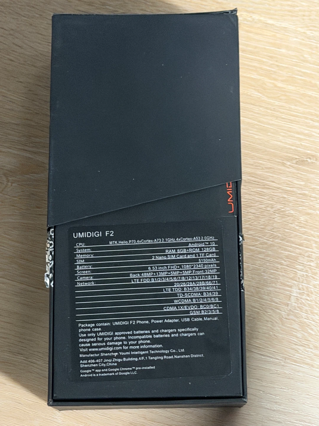 UMIDIGI F2 Android Smartphone - photo 2