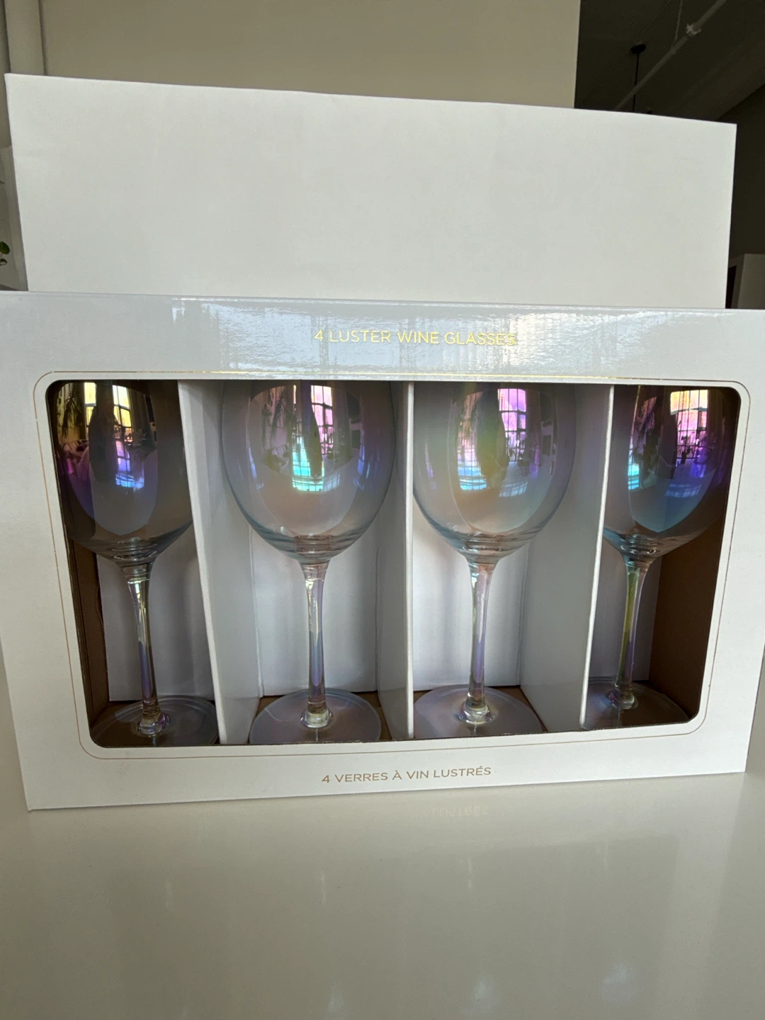 Samantha Rynn Home Luster Wine Glasses Set