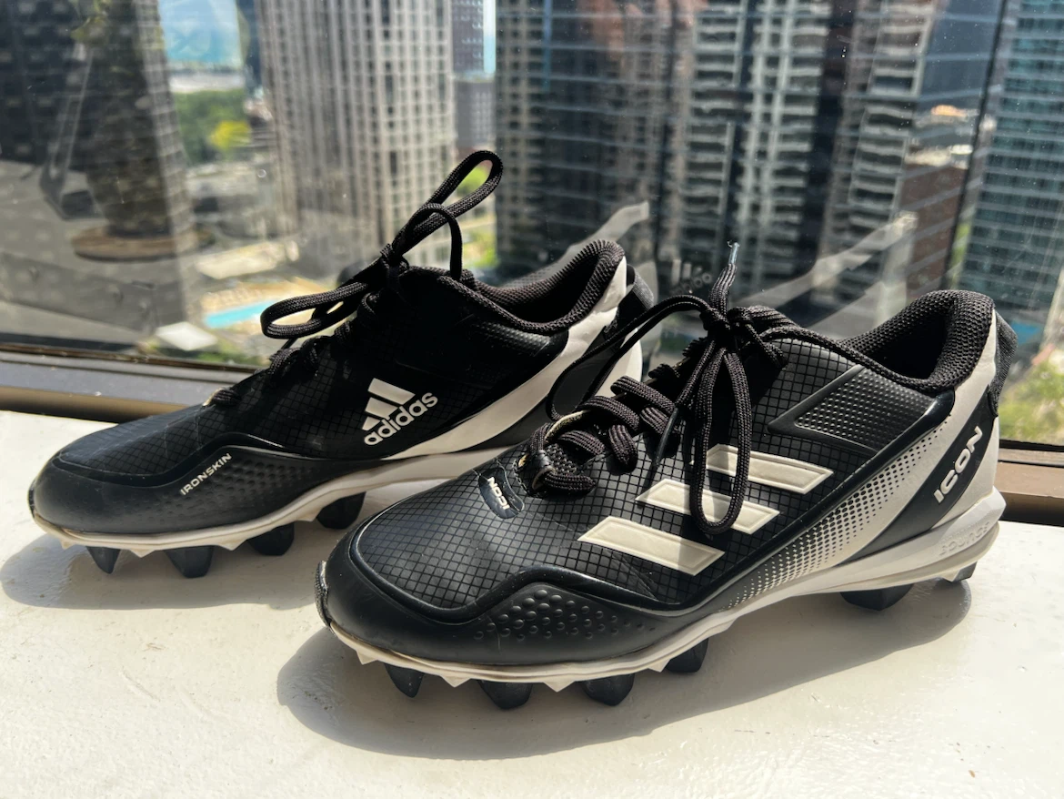 Adidas Icon Baseball Cleats Black Size 8 - photo 2