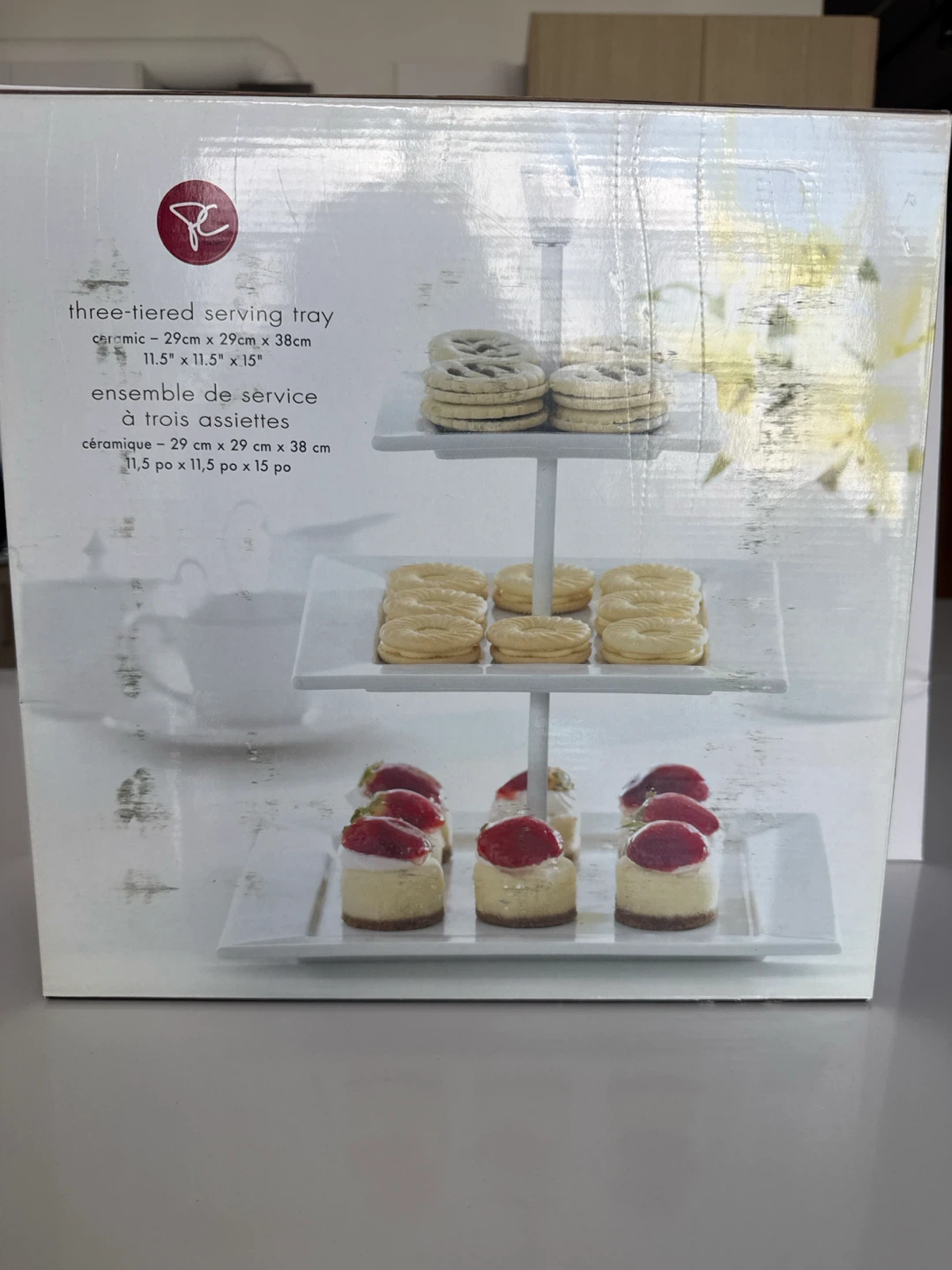 PC Three-Tiered Serving Tray