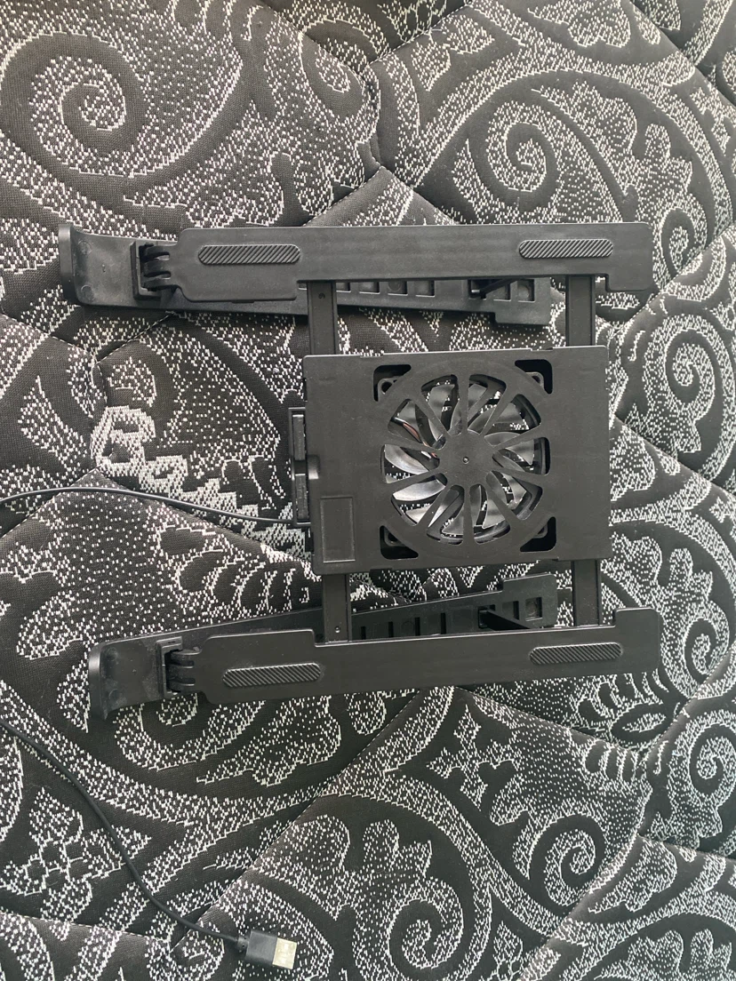 Black Laptop Cooling Pad with Fan - photo 2